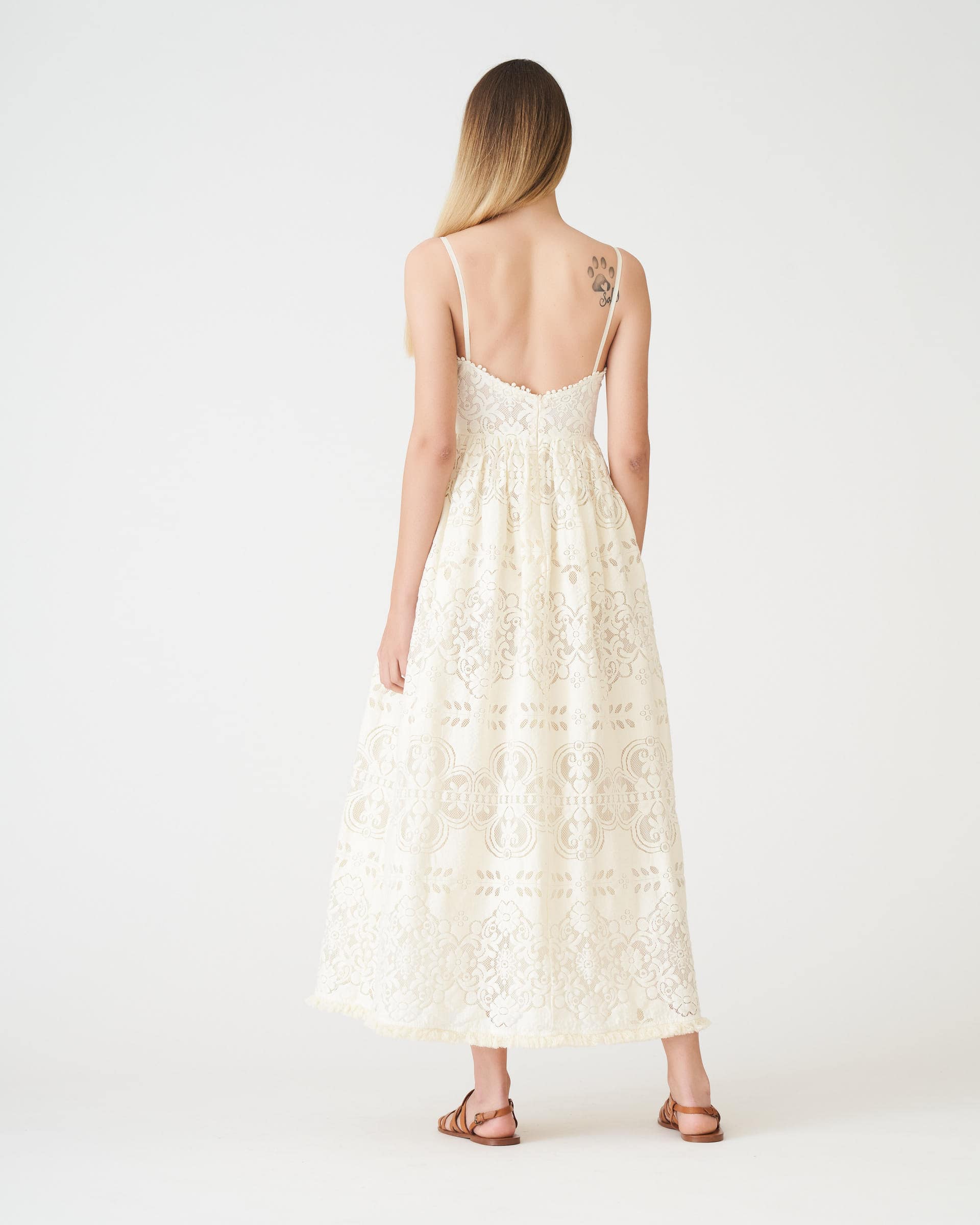 The Market Store | Long Dress In Lace